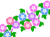 朝顔イラスト背景素材アサガオの花模様壁紙。透過PNG