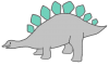 草食恐竜（ステゴサウルス）