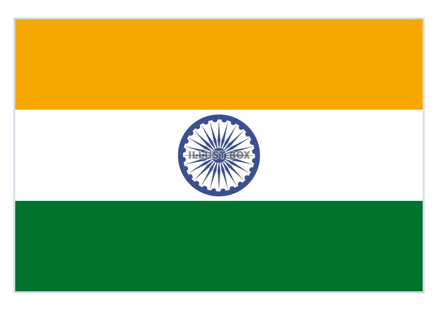 無料イラスト インド国旗