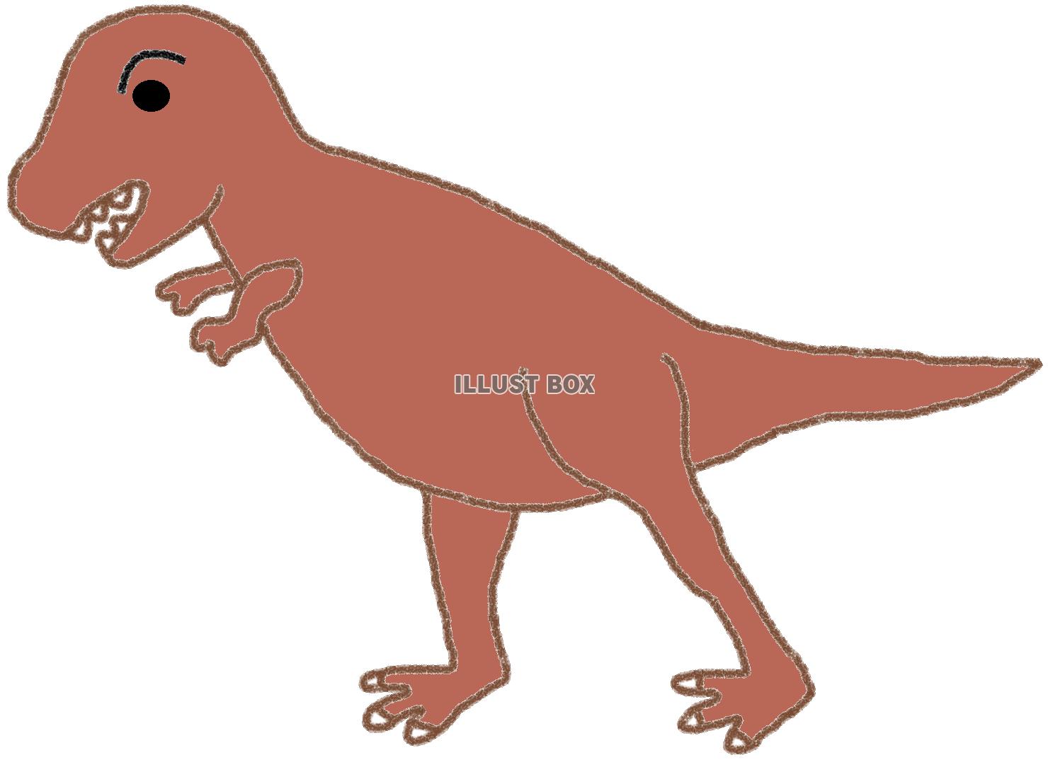 無料イラスト 肉食恐竜 ティラノサウルス