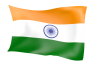 インドの国旗２　はためく国旗A