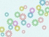 花模様の壁紙カラフル柄の背景イラスト素材