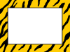 とら模様のフレーム１（トラ、虎、動物柄、寅）