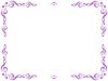 ト音記号のフレーム高音部記号の飾り枠素材　透過PNG