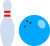 ボウリングの玉とピン