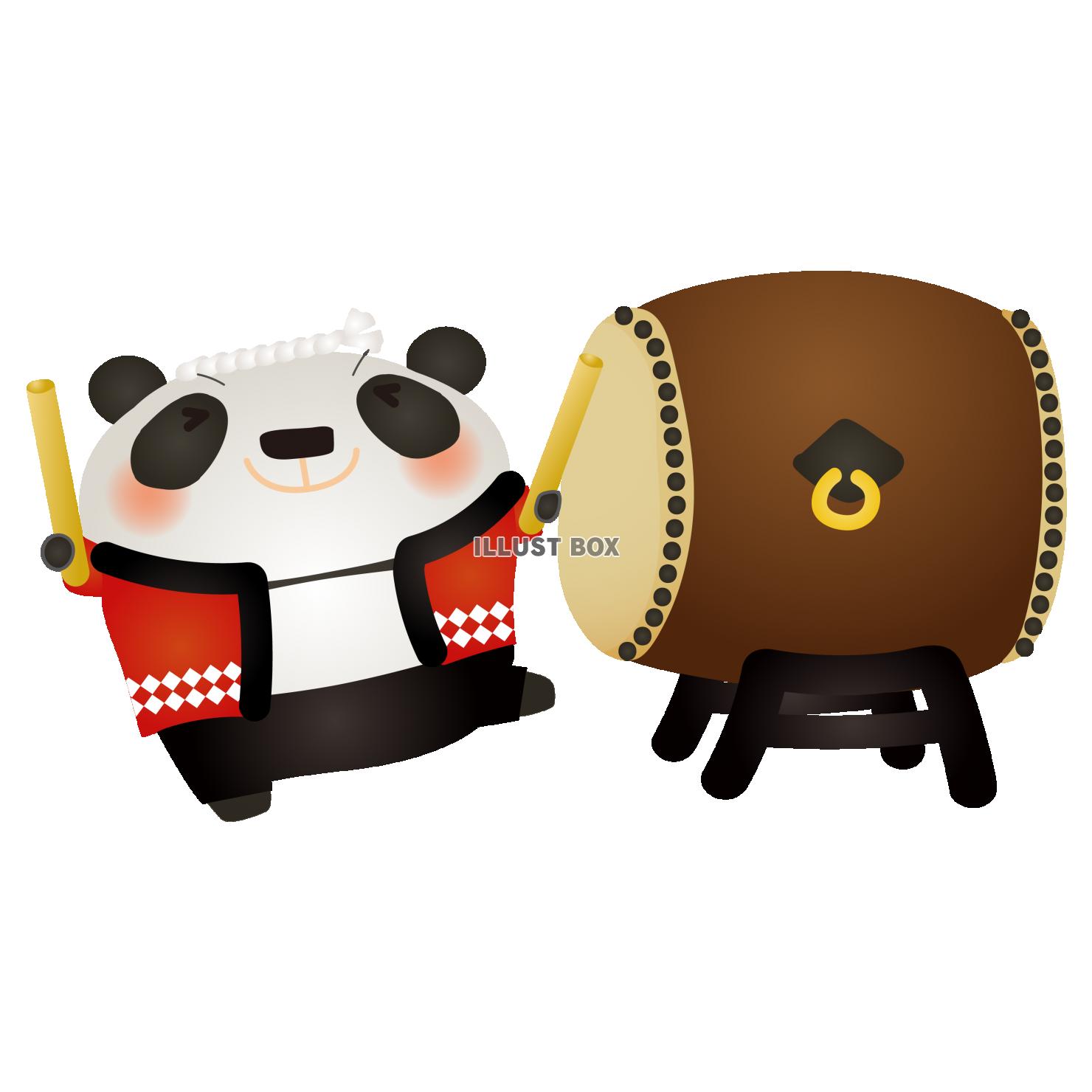 パンダ和太鼓1