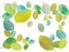 背景,フレーム,葉,新緑,水彩,植物,夏,初夏,枠,飾り枠,シルエット,かわいい