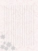 和紙の便箋縦書き、雪の結晶のイラスト背景
