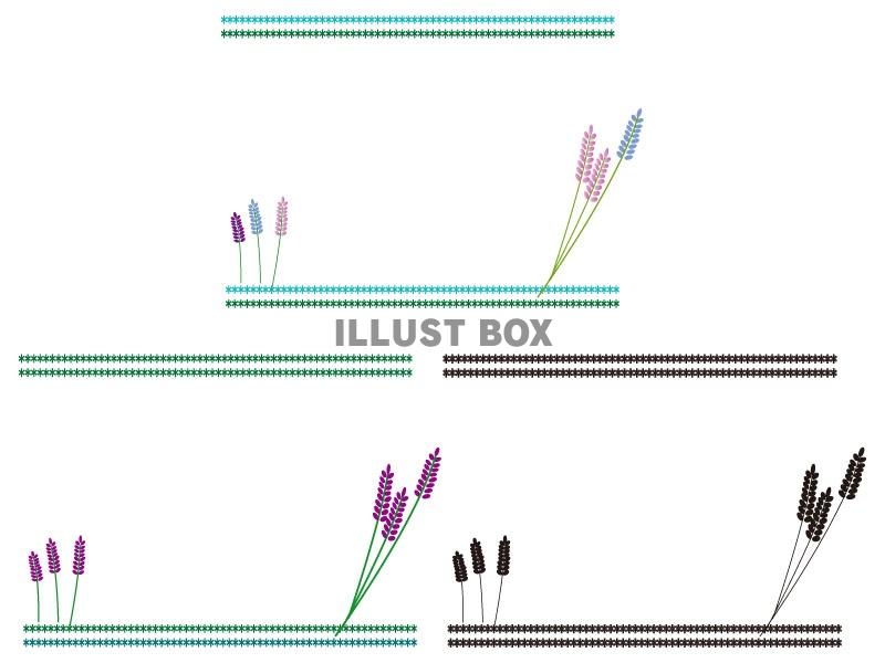 北欧風ラベンダーフレーム1-3セット