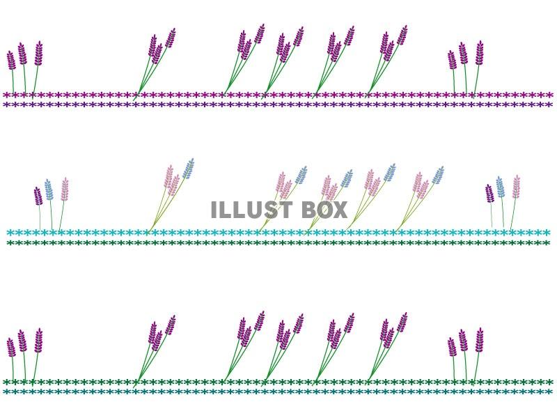 北欧風ラベンダーライン1-3セット