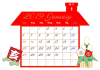 家の形のカレンダー2019年12か月分セット