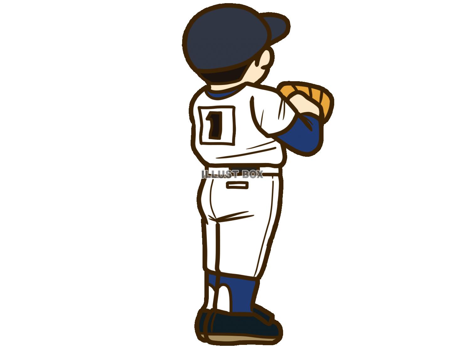 野球選手 イラスト無料