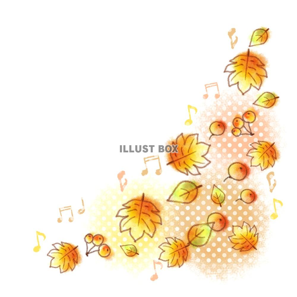 秋のフレームクレヨン風02