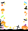 にぎやかハロウィン縦フレーム　透過png