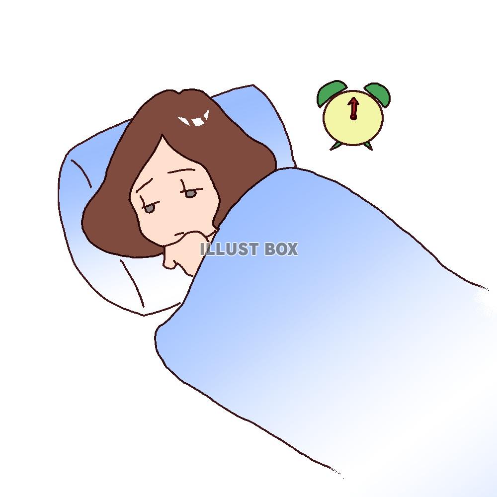 眠れない イラスト無料