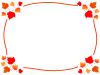 紅葉したプラタナスのフレーム・枠２（鈴懸の木、スズカケノキ、秋）