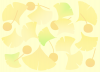 いちょうの葉っぱの背景２（秋、ぎんなん、黄葉、銀杏、イチョウ）