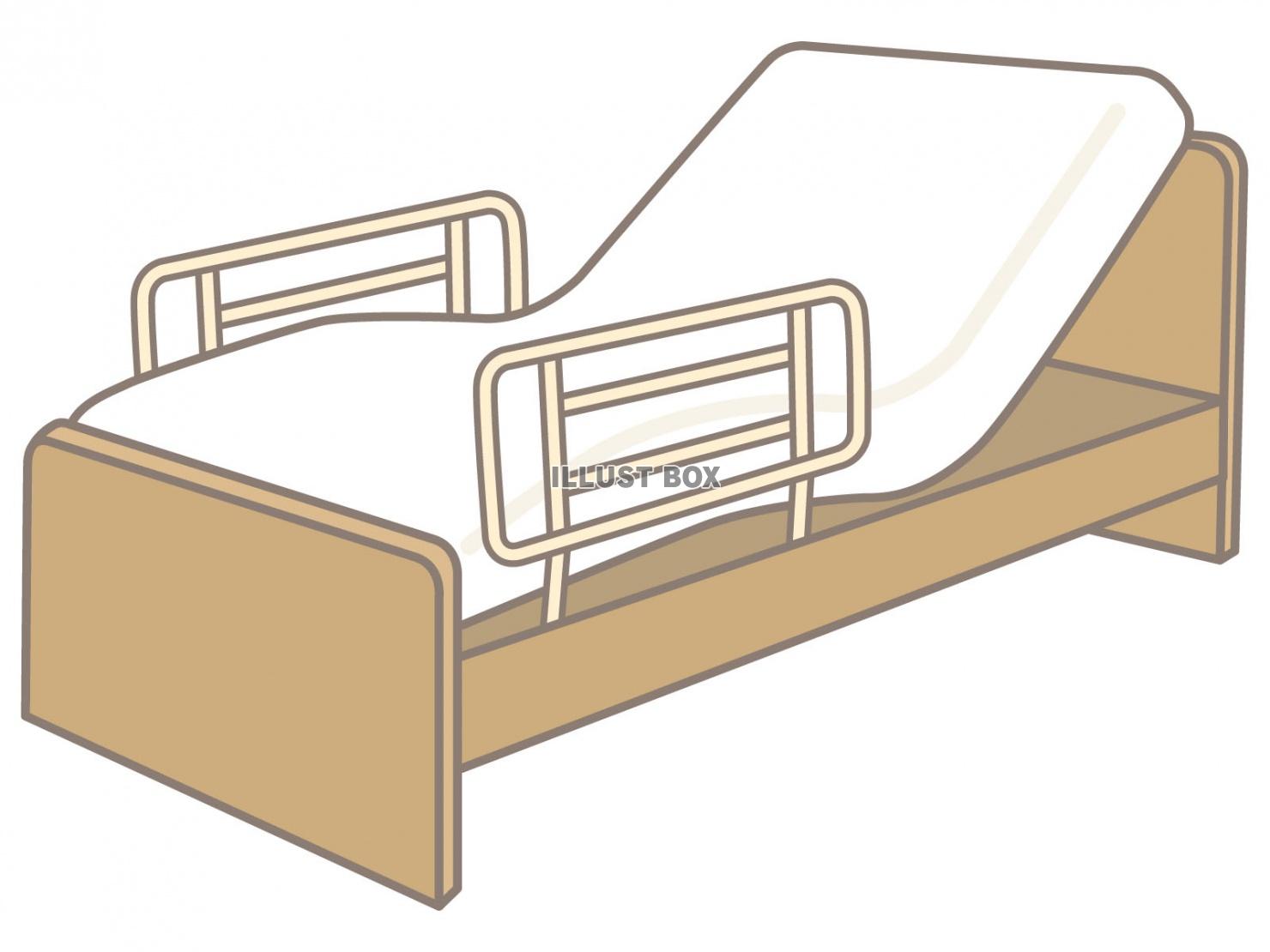 無料イラスト 介護ベッド