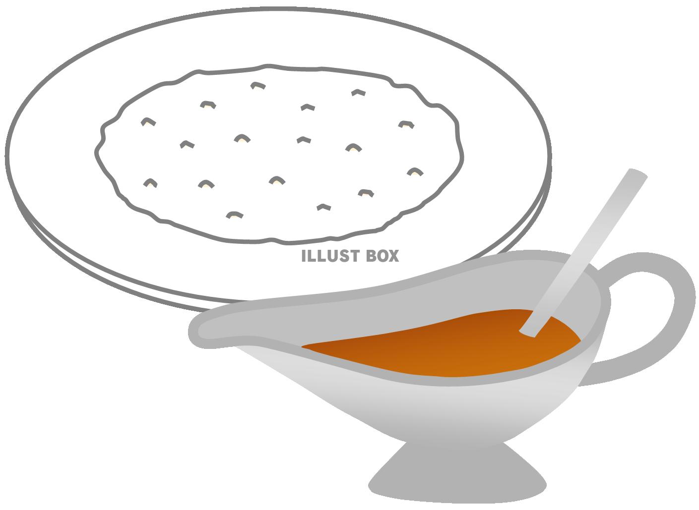 カレーライス１（具なし、グレービーボート、ソースポット）