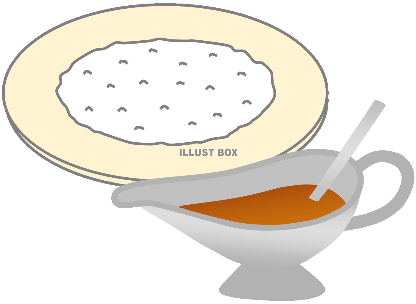 カレーライス２（具なし、グレービーボート、ソースポット）