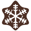 クリスマスクッキー 　雪の結晶