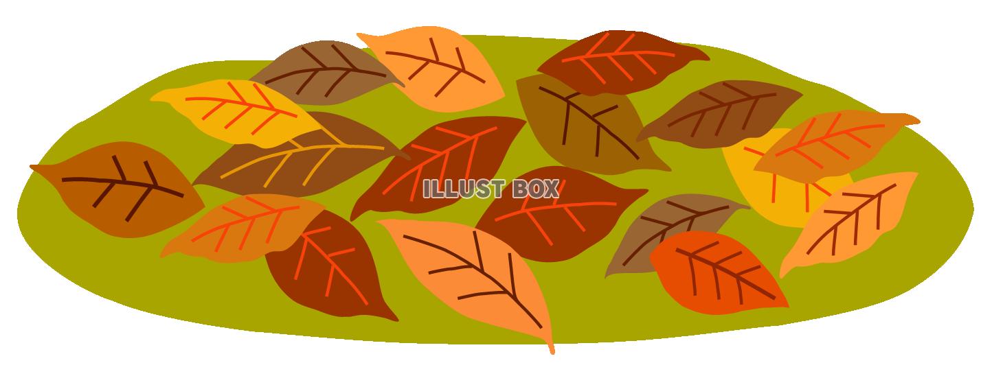 落ち葉１（秋、冬、枯れ葉、草むら）