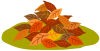 落ち葉２（秋、冬、枯れ葉、草むら）