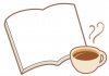 本とコーヒーのフレーム