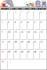 2019年　カレンダー・６月