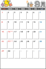2019年　カレンダー９月