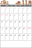 2019年　カレンダー・１１月