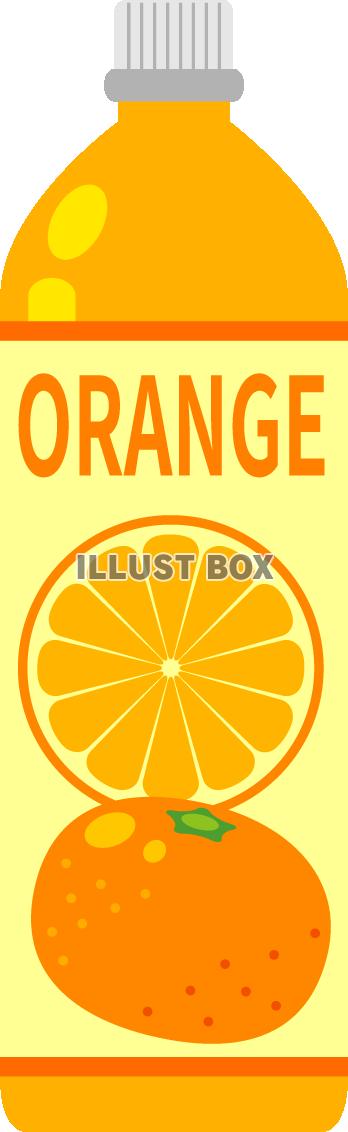 無料イラスト ペットボトルのオレンジジュース