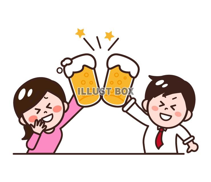 無料イラスト 飲み会 忘年会 新年会 歓送迎会のイラスト