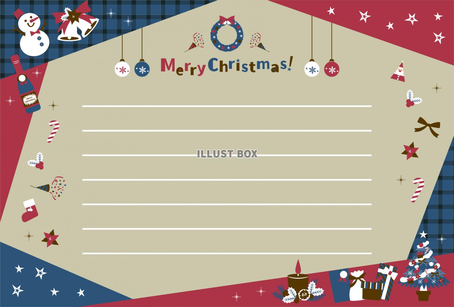 クリスマスメッセージカード02