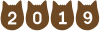 いのししの西暦２（２０１９、年賀状、猪、亥）