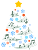 クリスマスツリー風音楽イメージ