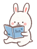 読書ウサギ