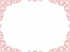桜の花模様フレーム和風飾り枠素材イラスト