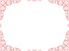 桜の花模様フレーム和風飾り枠素材イラスト