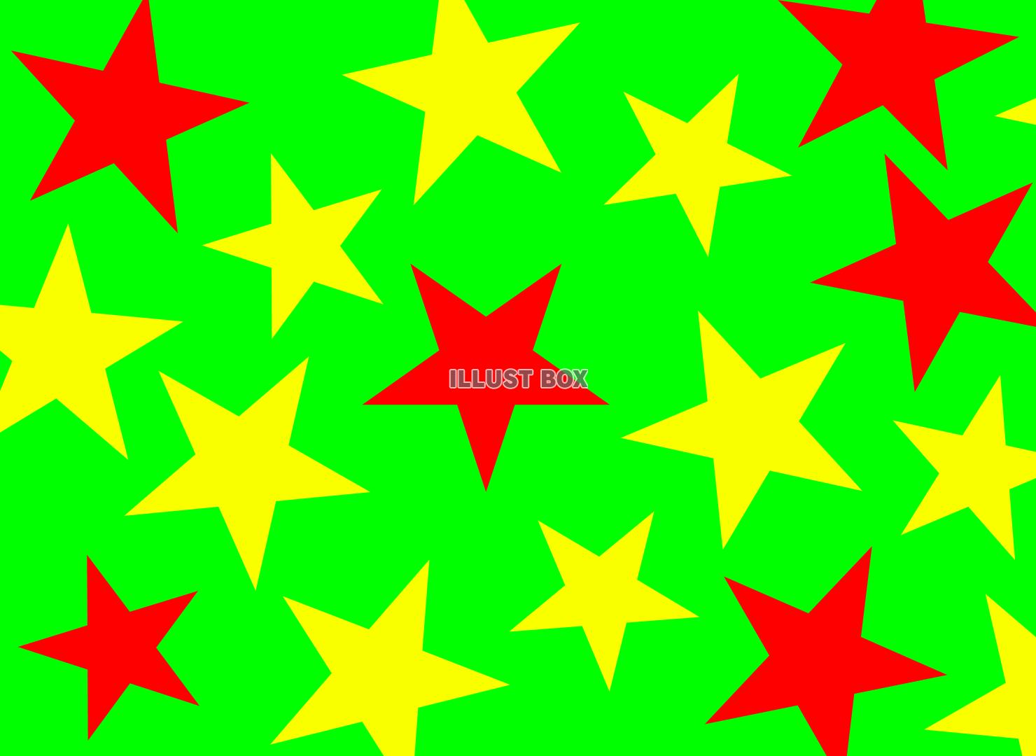 クリスマスカラーの星の模様２