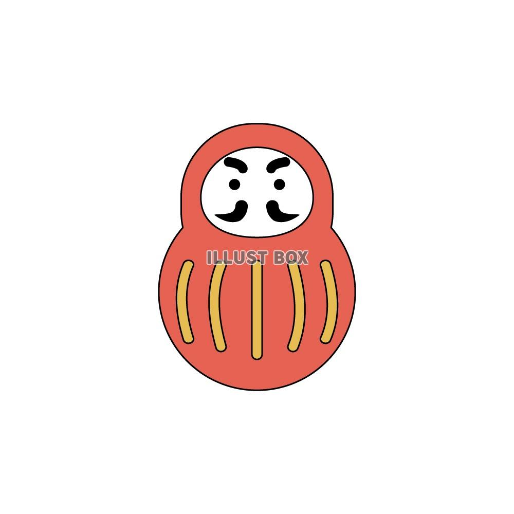 だるま(フラットアイコン)