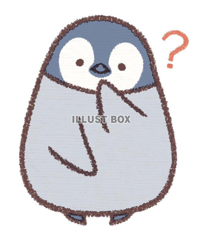 無料イラスト ペンギンヒナはてな