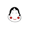 福笑い(版画風)