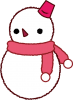 雪だるま透過PNG