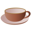陶器のコーヒーカップ2