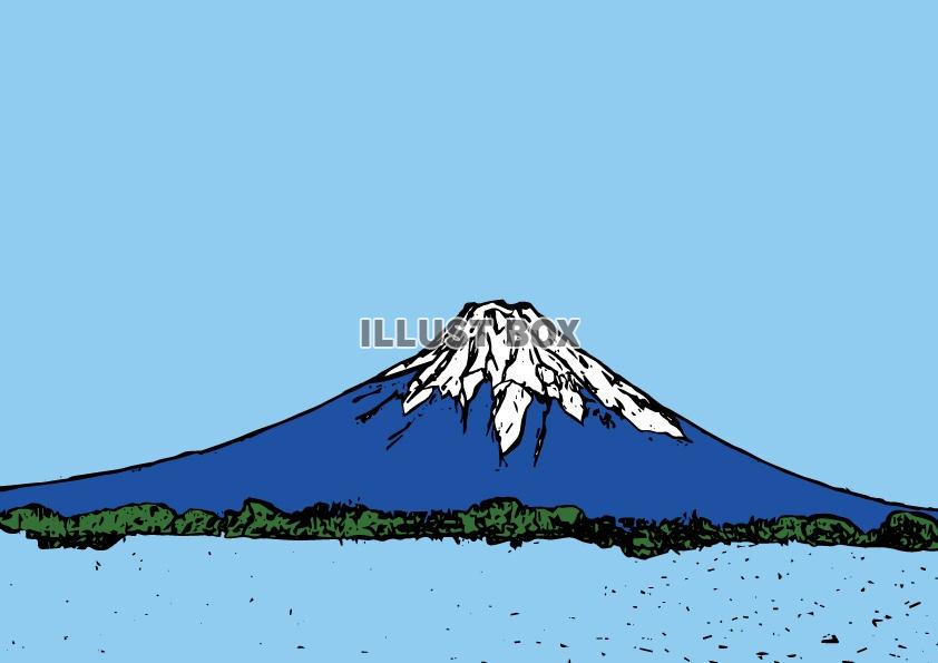 無料イラスト 富士山