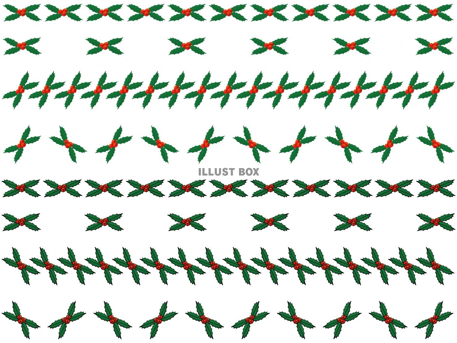 クリスマスモミの葉罫線