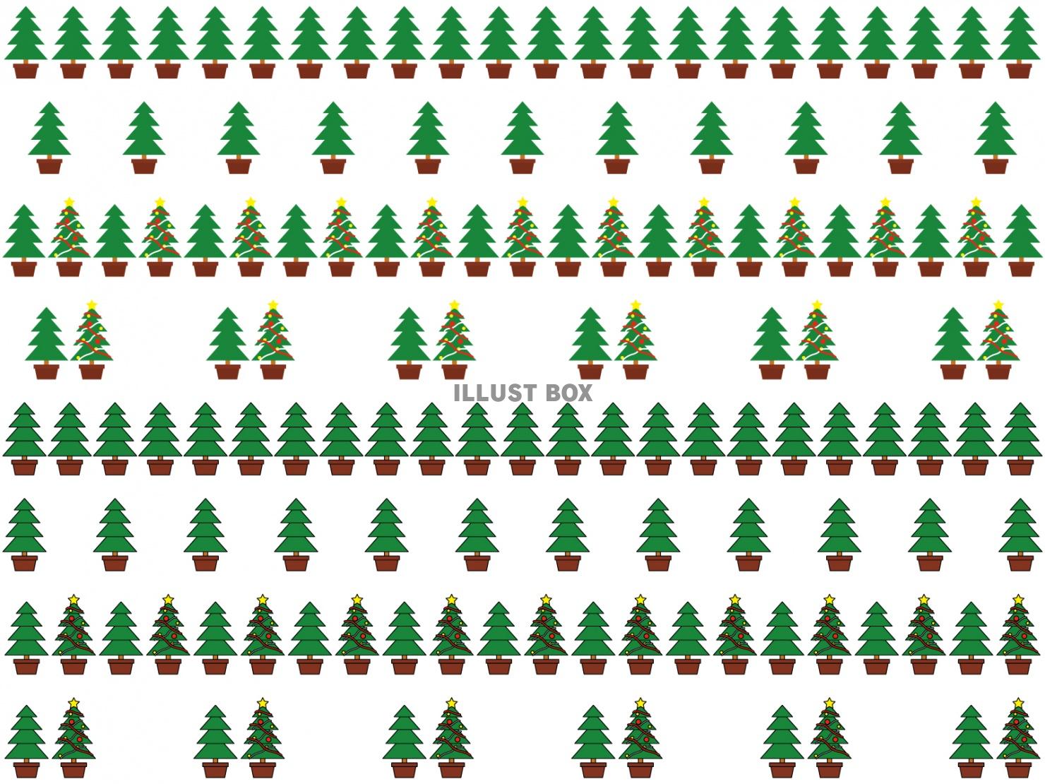 クリスマスツリーアイコン罫線(交互)
