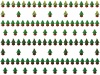 クリスマスツリー罫線(交互)
