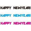 英字年賀フォント9